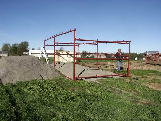 Half Ass Acres Miniature Donkey Farm New Turn Out Shed