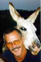 Joe & miniature donkey Jody